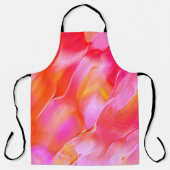 Peerroze en oranje gepolijst gesteente schort (Voorkant)