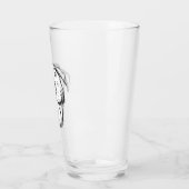 peertje tekenen simpele hondenliefhebbers zwart wi glas (Links)