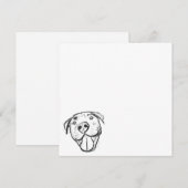 peertje tekenen simpele hondenliefhebbers zwart wi kaart (Voorkant / Achterkant)