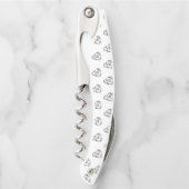 peertje tekenen simpele hondenliefhebbers zwart wi kurkentrekker (Voorkant)