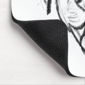 peertje tekenen simpele hondenliefhebbers zwart wi muismat (Hoek)