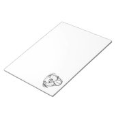 peertje tekenen simpele hondenliefhebbers zwart wi notitieblok (Schuin)