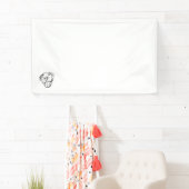 peertje tekenen simpele hondenliefhebbers zwart wi spandoek (Insitu)