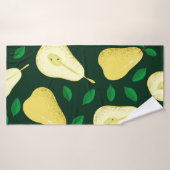 Peervruchten naadloos patroon badhanddoek (Badhanddoek)