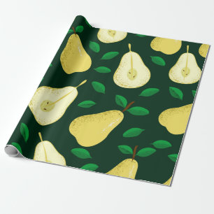Peervruchten naadloos patroon cadeaupapier