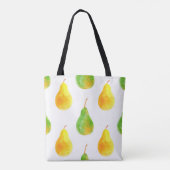 Peervruchten naadloos patroon tote bag (Achterkant)