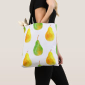 Peervruchten naadloos patroon tote bag (Dichtbij)