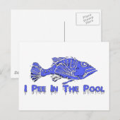 Pees in de pool briefkaart (Voorkant / Achterkant)