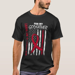 Peet Multiple Myeloma Bewustzijn Amerikaanse Vlag T-shirt
