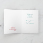 Peetdochter, Eerste Heilige Communie, Turkoois Kaart (Binnen)