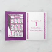 PEETDOCHTER - Happy 1st Birthday Kaart (Binnen)