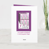 PEETDOCHTER - Happy 7th Birthday Kaart (Achterkant)