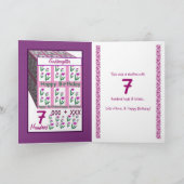 PEETDOCHTER - Happy 7th Birthday Kaart (Binnen)