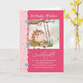 peetdochter verjaardagswensen wenskaart met fai kaart (Gele Bloem)