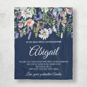 peetdochter wildflower gepersonaliseerde boodschap fleece deken