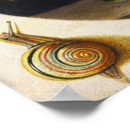 Peeters - bloemen in een glazen vaas, insecten enz poster (Hoek)