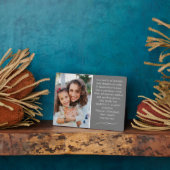 Peetmoeder en kind Custom Plaque met Ezel Fotoplaat (Zijkant)