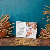 Peetouders en Godchild Custom Plaque met Ezel Fotoplaat (Zijkant)