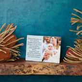 Peetouders en Godchild Custom Plaque met Ezel Fotoplaat (Zijkant)