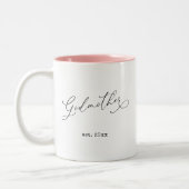 peettante vastgesteld datum tweekleurige koffiemok (Links)