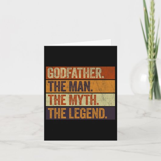 Peetvader De Man De Mythe De Legende Grappig Retro Kaart (Voorkant)