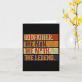 Peetvader De Man De Mythe De Legende Grappig Retro Kaart (Gele Bloem)
