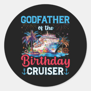 Peetvader Van De Verjaardag Cruiser Grappige Cruis Ronde Sticker