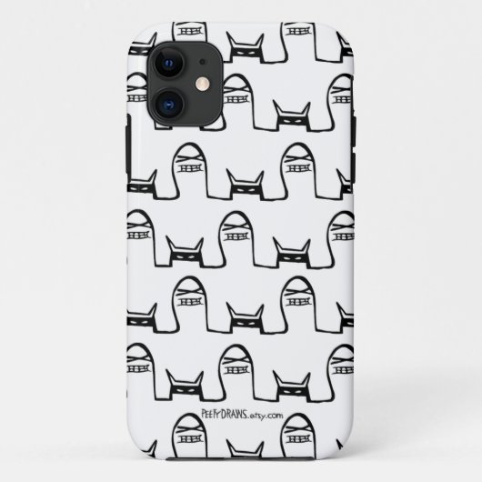 Peety Draws - Klaar voor actie, Dammit Case-Mate iPhone Case (Achterkant)