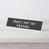 Peeves Bureau Naambordje (Voorkant)