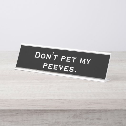 Peeves Bureau Naambordje (Voorkant)