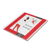 "Pefrectly Seasoned Kitchen Tile" Tegeltje (Zijkant)