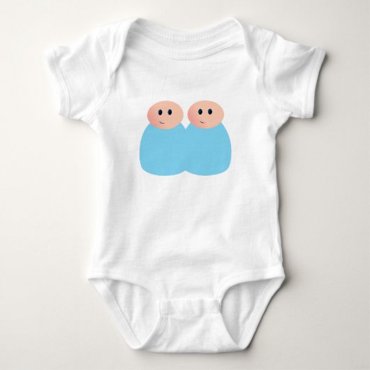 Peg Doll Blue Twin Vest Romper (Voorkant)