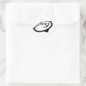 Peg logo ronde sticker (Tas)