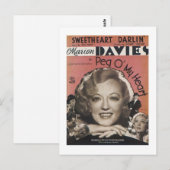 Peg O My Heart Songbook Hoesje Briefkaart (Voorkant / Achterkant)