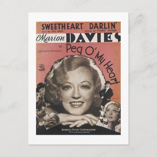 Peg O My Heart Songbook Hoesje Briefkaart (Voorkant)