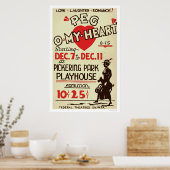 Peg Omy Heart Drama 1940 WPA Poster (Keuken)