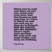 Peg Streep's "Not My Circus" Canvas print (Voorkant)