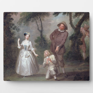 Peg Woffington als rosalind met Celia en Touchsto Fotoplaat