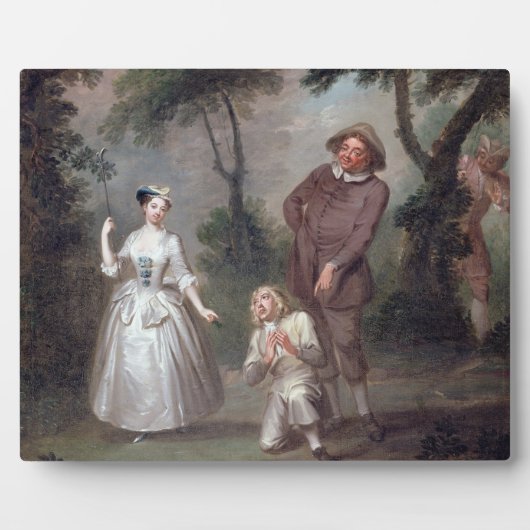 Peg Woffington als rosalind met Celia en Touchsto Fotoplaat (Voorkant)