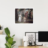 Peg Woffington als rosalind met Celia en Touchsto Poster (Thuiskantoor)