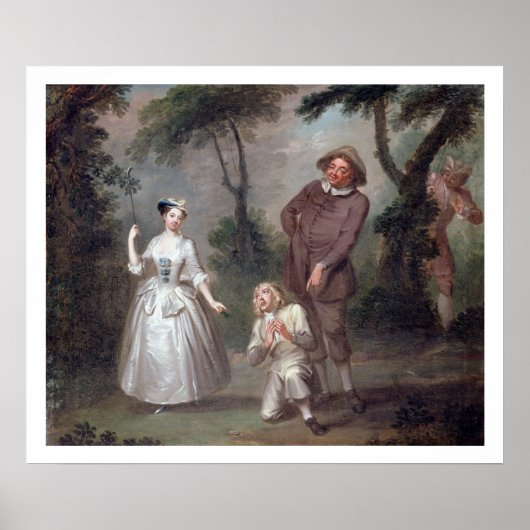 Peg Woffington als rosalind met Celia en Touchsto Poster (Voorkant)