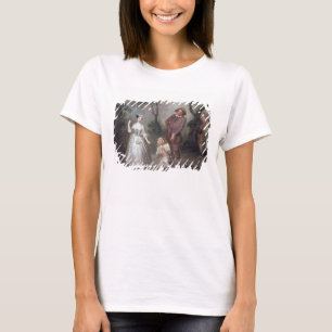 Peg Woffington als rosalind met Celia en Touchsto T-shirt