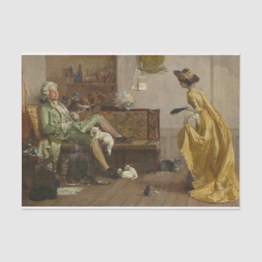 Peg Woffington Bezoek een eccentrifuge Lover Tissuepapier (Voorkant)