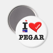 PEGAR - I Love Magneet (Voorkant / Achterkant)