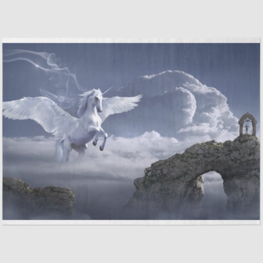 Pegasas Sky Decoupage 20x30 Tissuepapier (Voorkant)