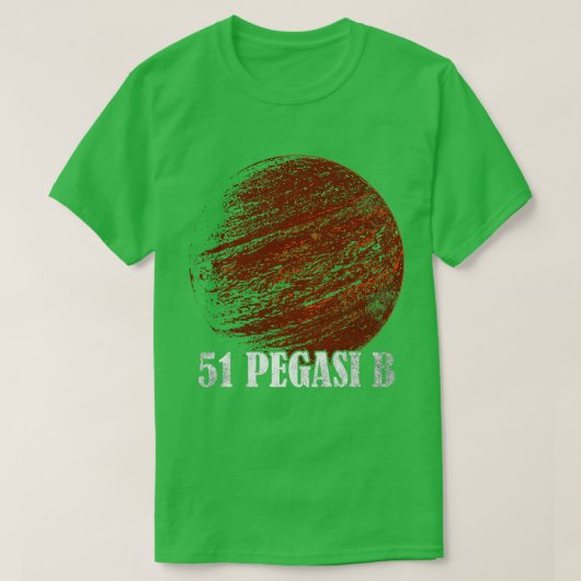 Pegasi B Exoplanet Extrasolar Planet T-shirt (Design voorkant)