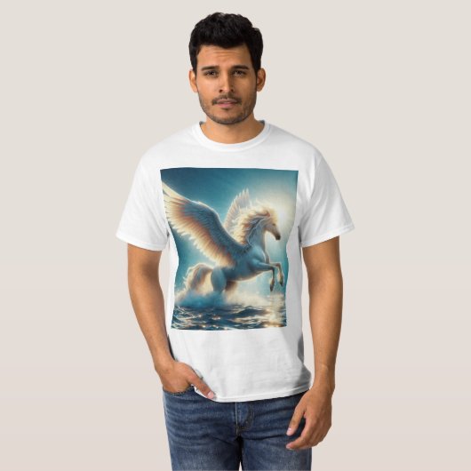 Pegaso Místico: El Guardián del Mar T-shirt (Voorkant volledig)
