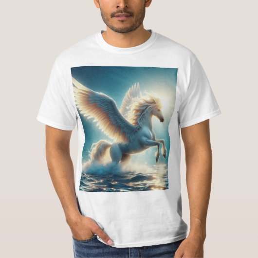 Pegaso Místico: El Guardián del Mar T-shirt (Voorkant)