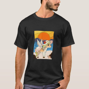 Pegasus aan de strand t-shirt