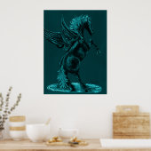 pegasus aqua poster (Keuken)